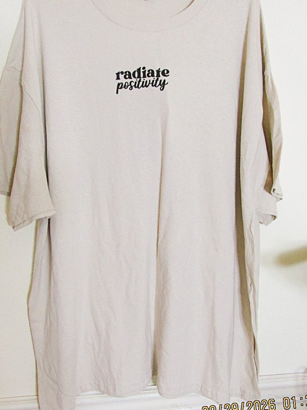GILDAN-Unisex T Shirt Size 3XL-RADIATE POSITIVITY-Cotton-GOD Is So Much Bigger